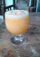 Jus Frozen Rock Melon (melon warna orange)