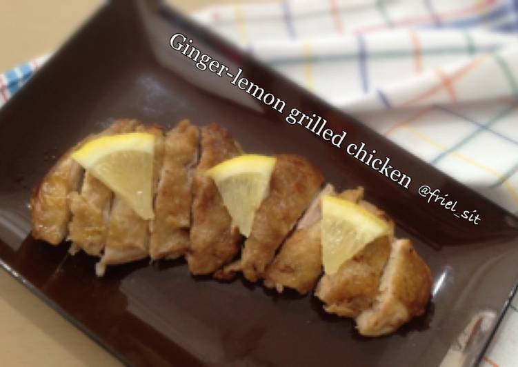 resep makanan Ginger-lemon grilled chicken