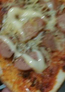 Pizza roti tawar crispy