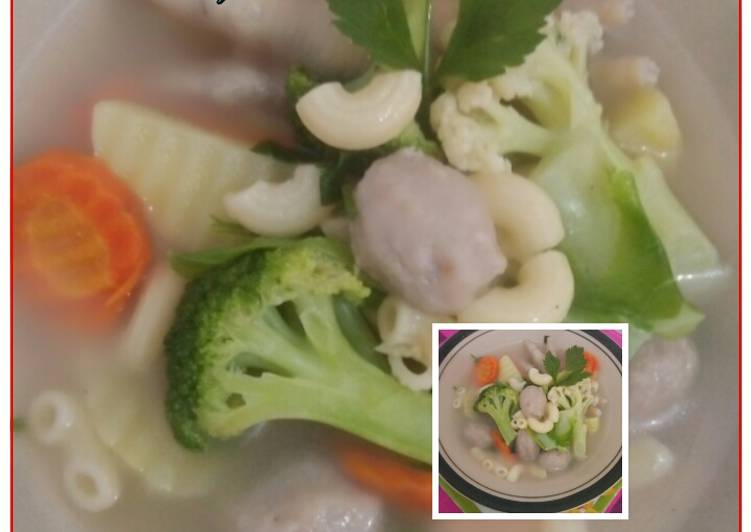 gambar untuk resep makanan Sup ceker macaroni