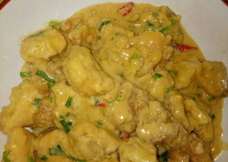 gambar untuk resep makanan Chicken Salted Egg