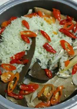 Nasi liwet ijo super hot