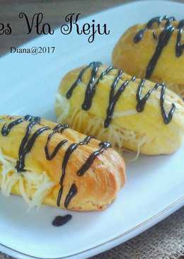 Soes vla keju (cheese pastry cream choux pastry)