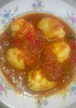 Balado Telur Dg Terasi n Bawang Bombay