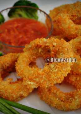 Onion Ring Isi Bakso dan Keju| Bawang Bombay Crispy