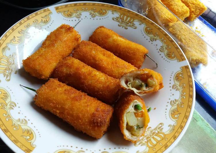 Resep Risol isi ragout sayuran (+ tips agar kulit tidak ...