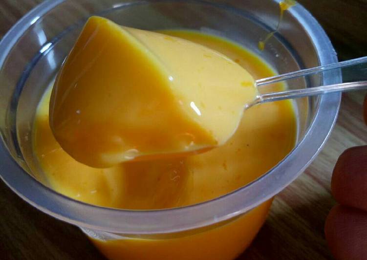 resep Silky puding like a p*yo dessert