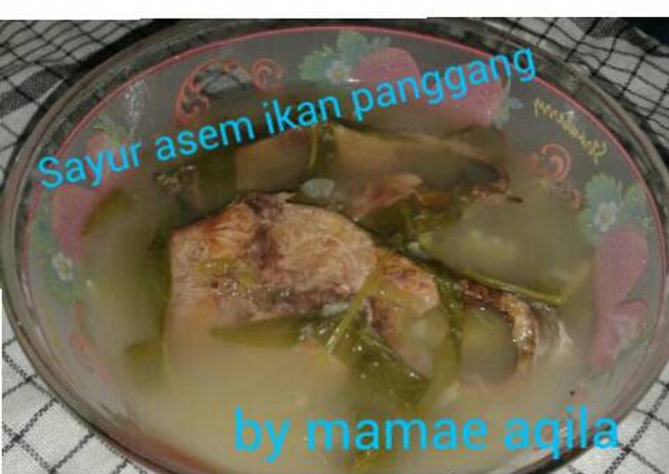 resep masakan Sayur asem ikan panggang