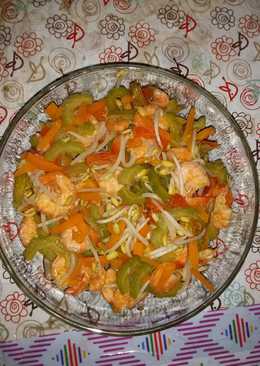 Udang tumis sayur