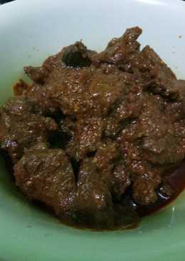 Rendang daging pedesss bumbu jadi