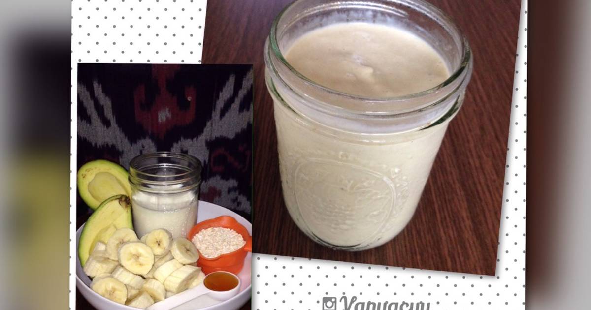 Resep Banana Avocado Oat Smoothie