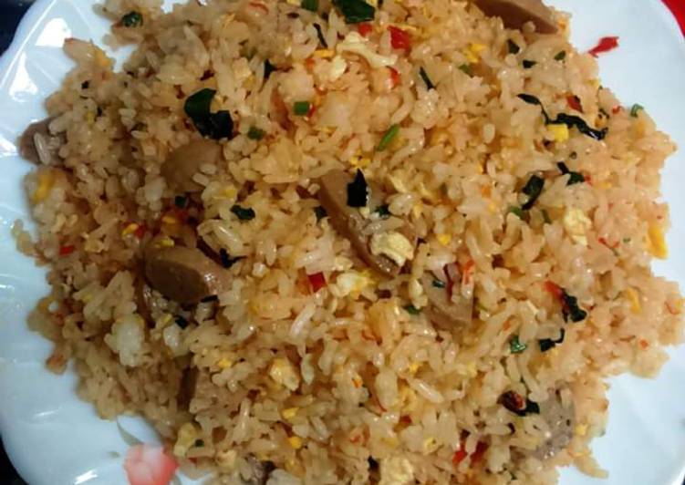 resep masakan Nasi Goreng Bakso Pedas