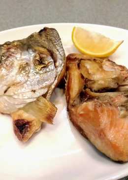 Grilled Salmon Head / Kepala Salmon Panggang Mudah Sehat Lezat