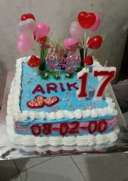 Rainbow cake untuk ultah ðâº