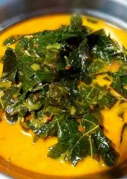 Sayur bobor daun singkong muda