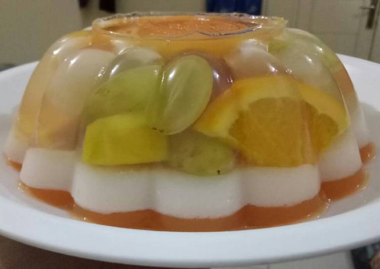 Resep Fruity pudding