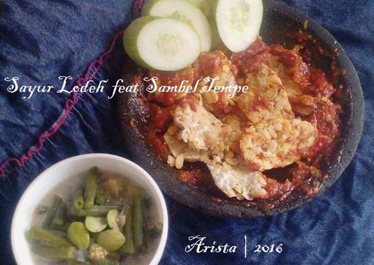 resep Sayur Lodeh Plus Sambal Tempe