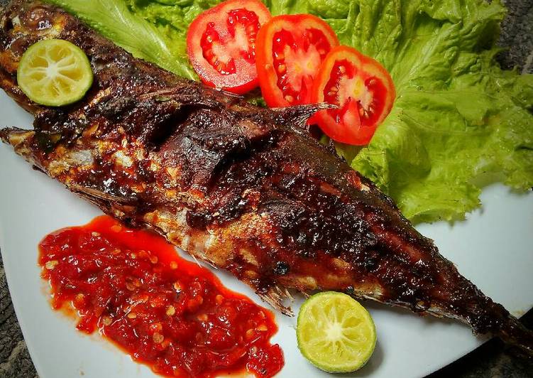 resep lengkap untuk Cakalang bakar saus tiram sambal jeruk