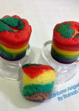 Rainbow Angel Cake