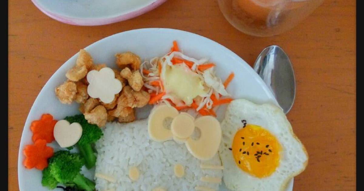 Resep Chicken Popcorn Lunch set ala Lingling