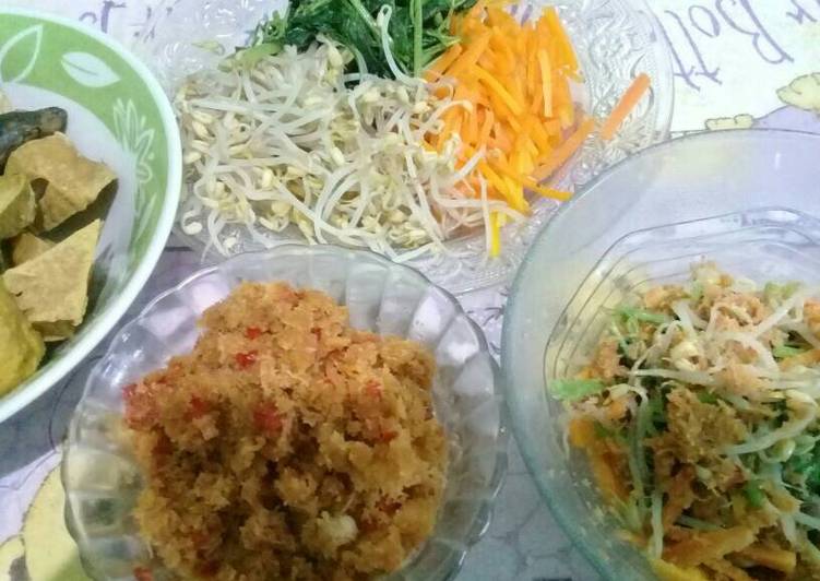 gambar untuk cara membuat Kluban sayur ?? (urap)