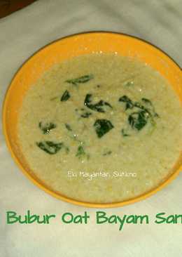 Bubur Oat Bayam Santan