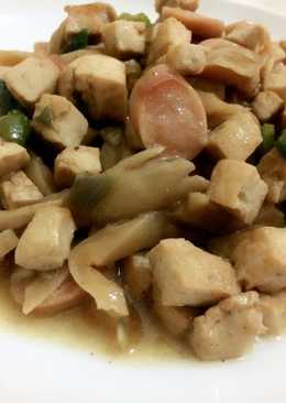 Tumis Jamur Tiram mix Tahu dan Sosis