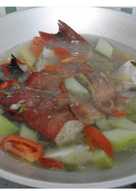 Sop ikan kerapu merah