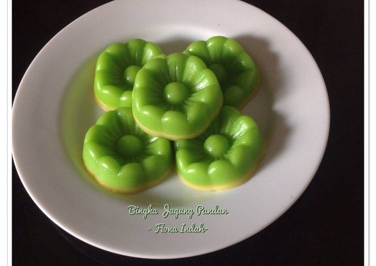 Resep Bingka Jagung Pandan Santan Karya Fiona Indah