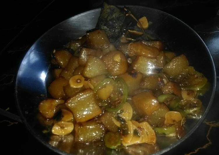 resep Kikil Pedas Manis