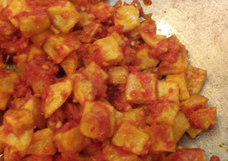 gambar untuk resep Balado kentang pedas