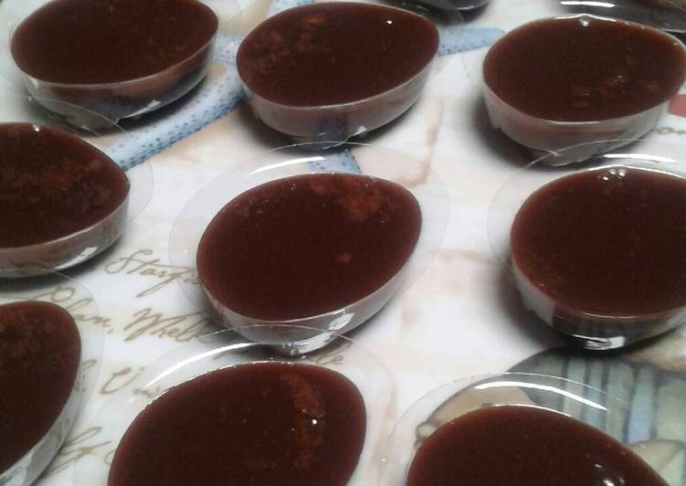 Resep Puding brownies praktis Karya naura atika
