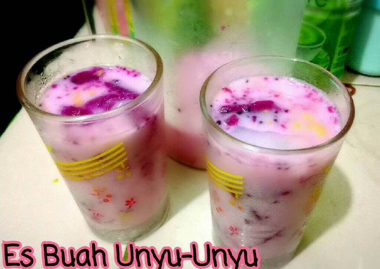 resep Es Buah Unyu-Unyu ??