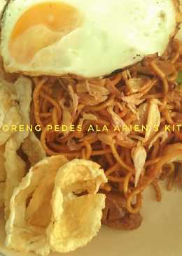 Mie goreng pedas ala arien's kitchen