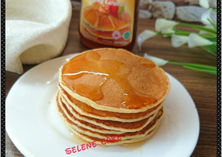 bahan dan cara membuat Pan cake simpel