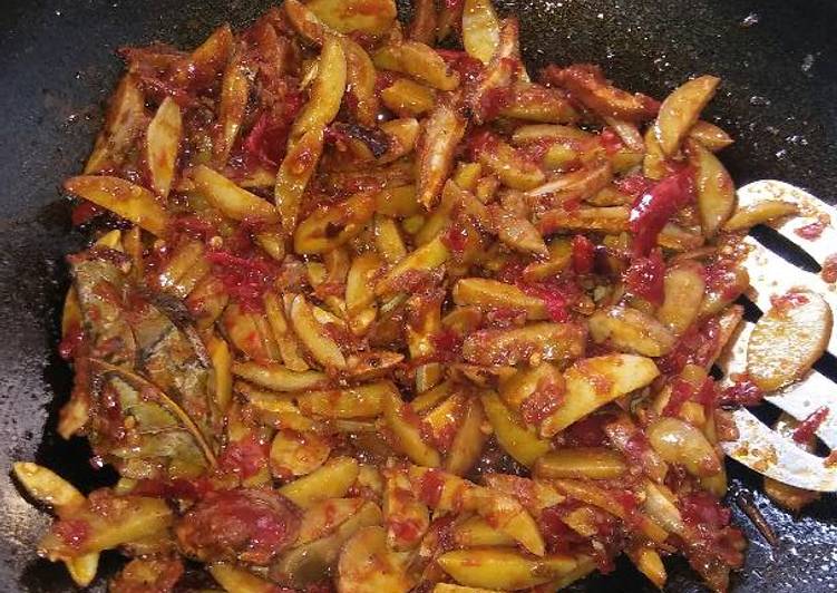 resep makanan Jengkol Balado pedas