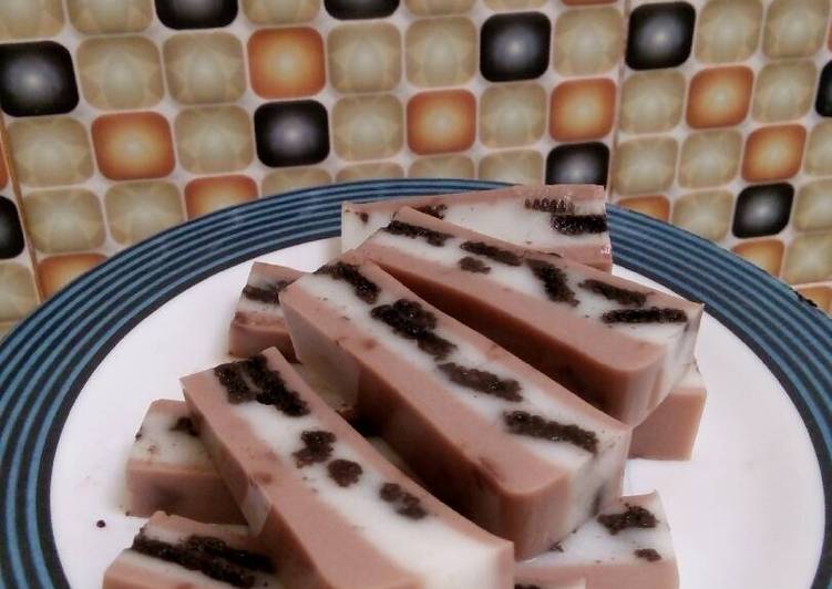 Resep Puding orea fla vanila