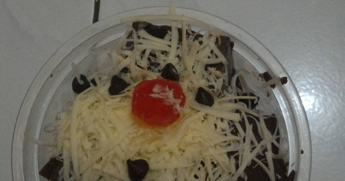 Resep Puding brownies coko chips Resep Puding brownies coko chips