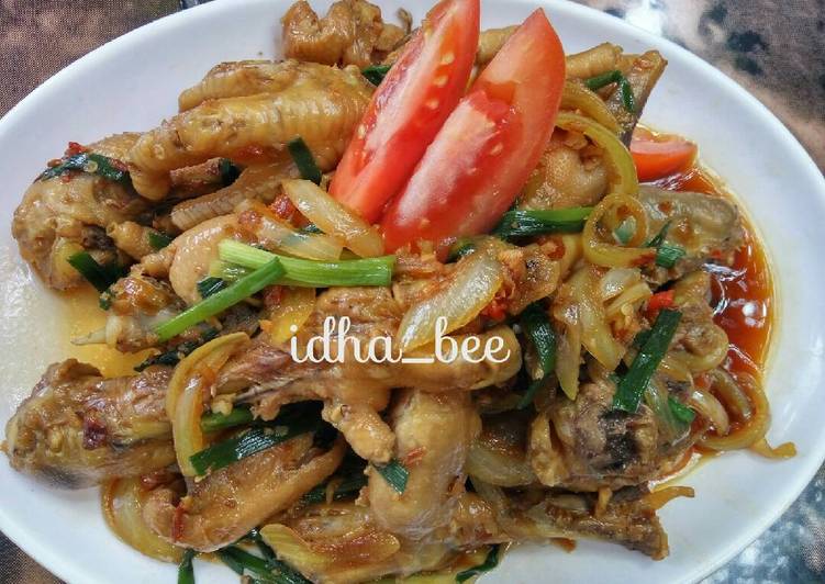 Resep Ceker kecap pedas Kiriman dari Dha'kitchen