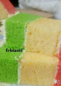 Brownies kukus 3 warna