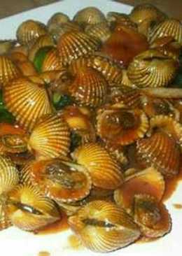 Kerang goreng saus pedas