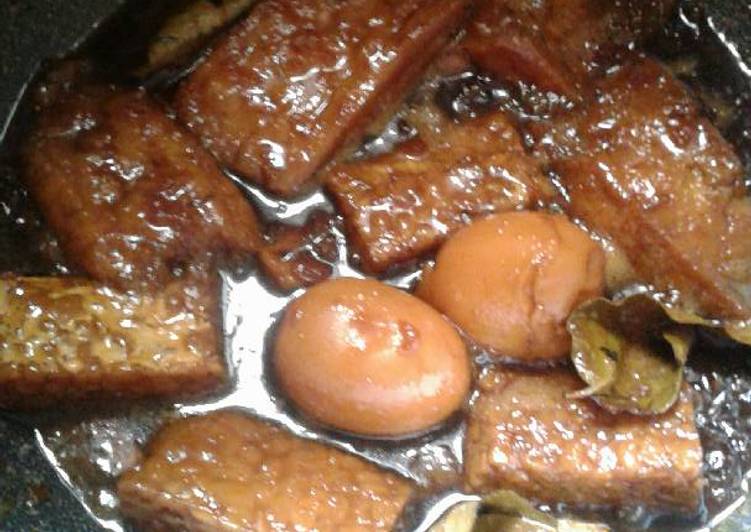 Resep Baceman tahu, tempe, telur