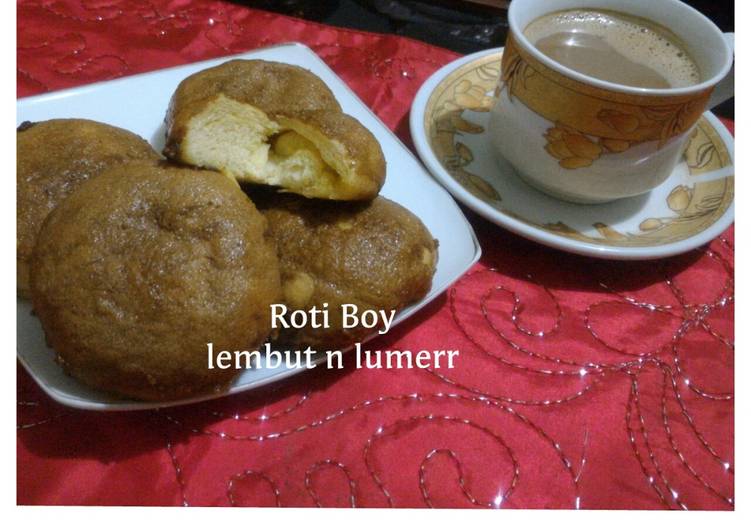 resep lengkap untuk Roti Boy lembut n lumer