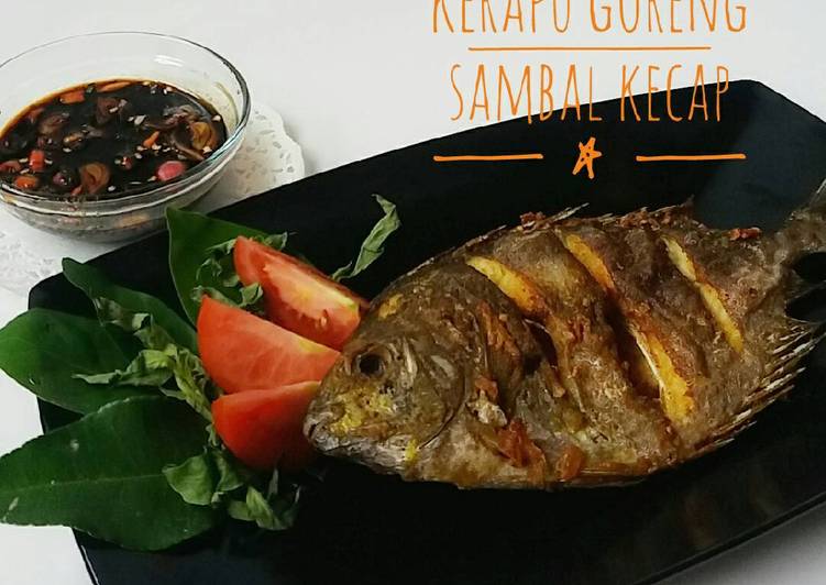 resep makanan Kerapu Goreng Sambal Kecap