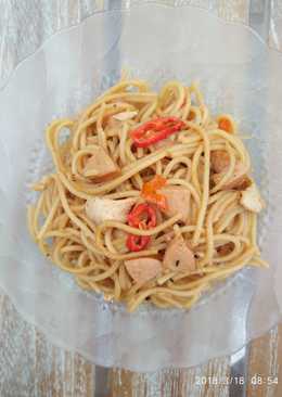 Kungpao chicken spageti