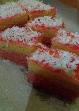 Brownies strawbery-keju