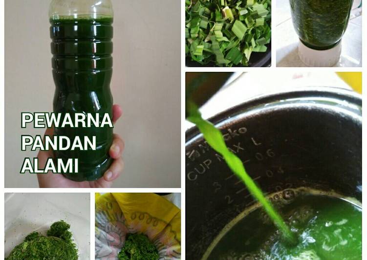 cara membuat Pewarna pandan alami