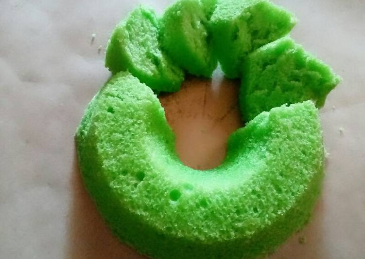 bahan dan cara membuat ?? Bolu Pandan Imut