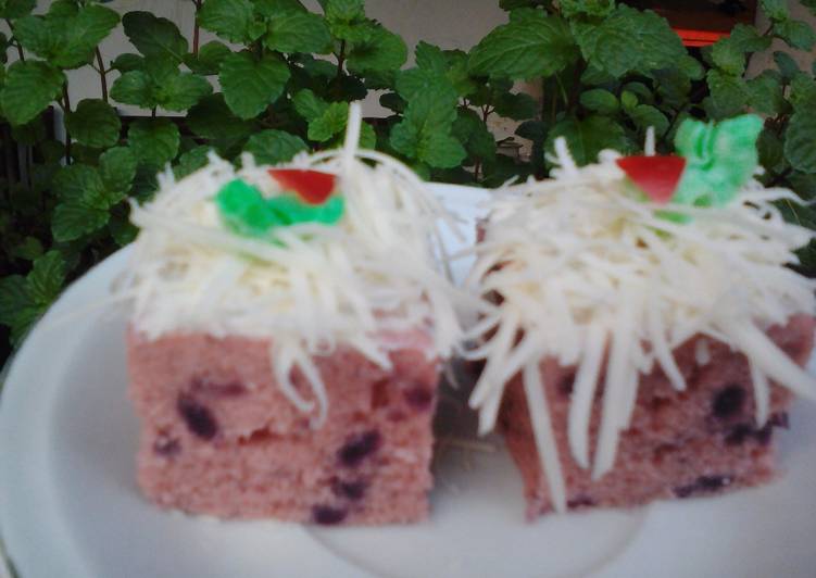 Bolu ubi ungu (kukus)