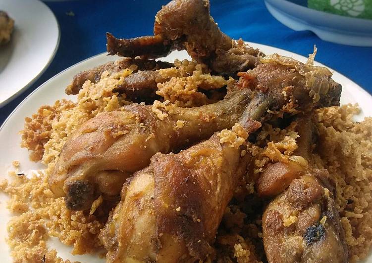 resep makanan Ayam Kremes Bumbu Rempah